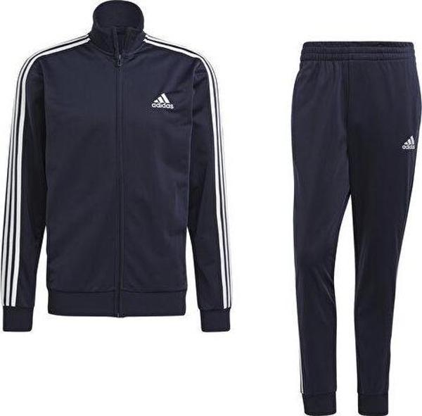 adidas M 3S Tr Tt Ts Erkek Günlük Eşofman Takımı GK9658 Lacivert - Image 1