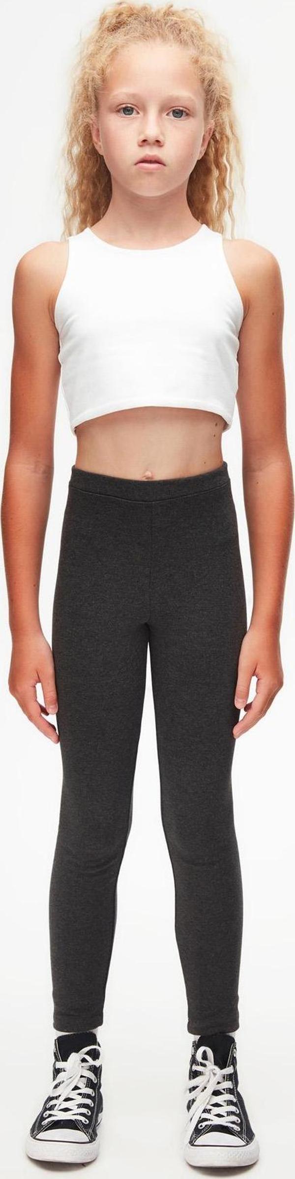 Antrasit Basic Kız Çocuk Kışlık Tayt - Image 1