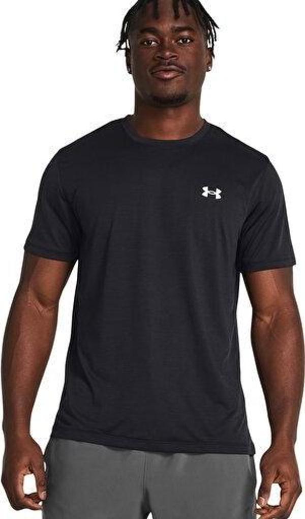 Under Armour Ua Launch Shortsleeve Erkek Koşu Tişörtü 1382582-001 Siyah - Image 1
