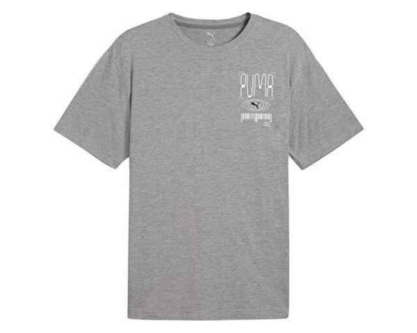 Puma M Graphics Train Relaxed Tee Erkek Antrenman Tişörtü 52657003 Renkli - Image 1