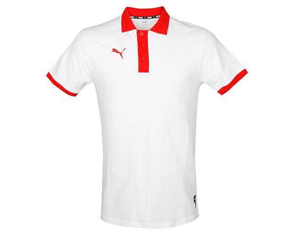 Puma Turkey Polo Türkiye Basketbol Polo Yaka Antrenman Tişörtü 60660402 Beyaz - Image 1