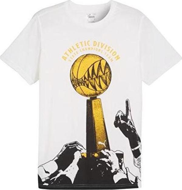 Puma The Golden Ticket Tee Erkek Basketbol Tişörtü 62480601 Beyaz - Image 1