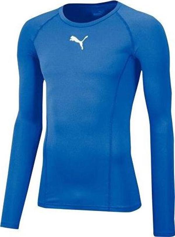 Puma Liga Baselayer Tee Ls Erkek Futbol Uzun Kollu Antrenman Üstü 65592002 Mavi - Image 1