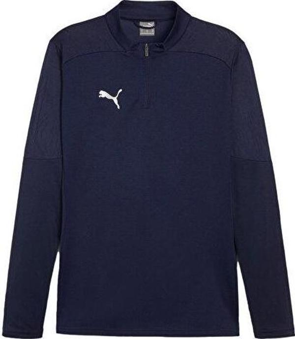 Puma Teamfinal Training 1/4 Zip Erkek Futbol Antrenman Uzun Kollu Üst 65855106 Lacivert - Image 1