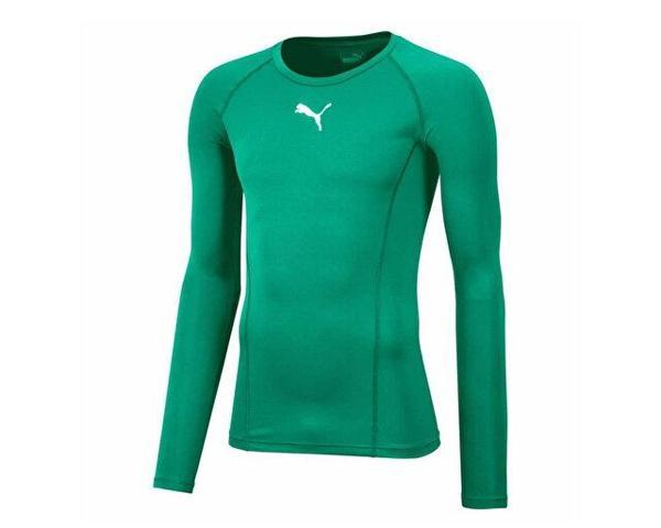 Puma Liga Baselayer Tee Ls Erkek Futbol Uzun Kollu Antrenman Tişörtü 65592005 Yeşil - Image 1
