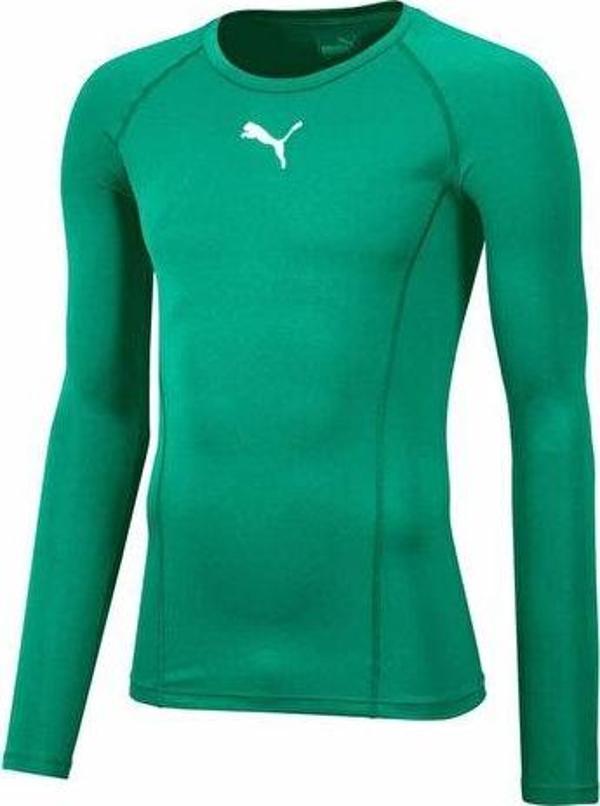 Puma Liga Baselayer Tee Ls Erkek Futbol Uzun Kollu Antrenman Tişörtü 65592005 Yeşil - Image 1