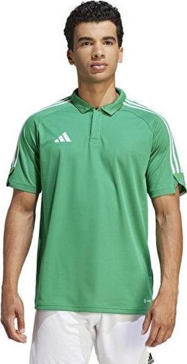 adidas Tiro23 L Polo Erkek Futbol Polo Yaka Tişört IC7861 Yeşil - Image 1