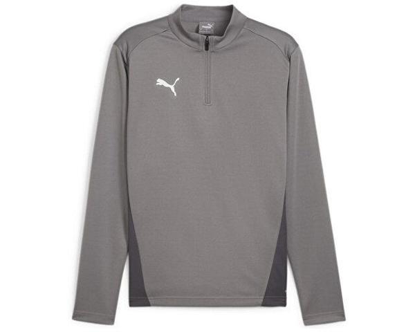 Puma Teamgoal Training 1/4 Zip To Erkek Futbol Uzun Kollu Antrenman Tişörtü 65862913 Gri - Image 1