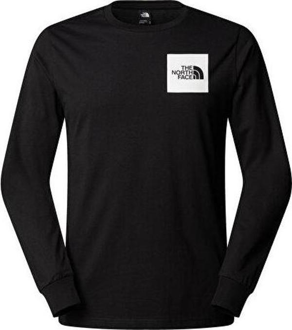 The North Face M L/S Fine Tee Erkek Outdoor Tişörtü NF0A8A6PJK31 Siyah - Image 1