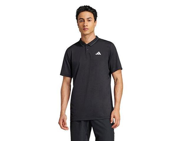 adidas Club Pique Polo Erkek Tenis Polo Tişört JF8424 Siyah - Image 1