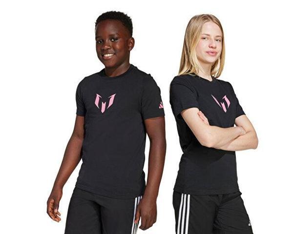 adidas Y Messi N&N G T Çocuk Futbol Tişörtü JM8950 Siyah - Image 1