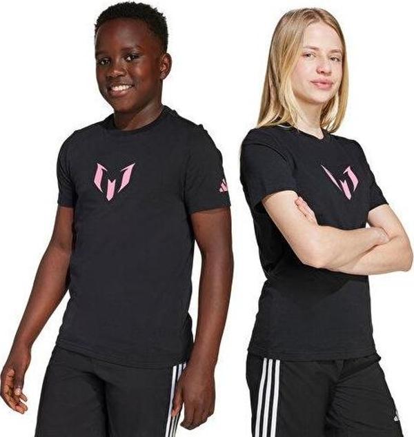 adidas Y Messi N&N G T Çocuk Futbol Tişörtü JM8950 Siyah - Image 1