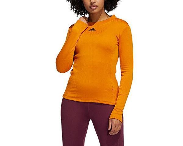 adidas Trn Ls Cold.Rdy Kadın Antrenman Tişörtü H11214 Turuncu - Image 1