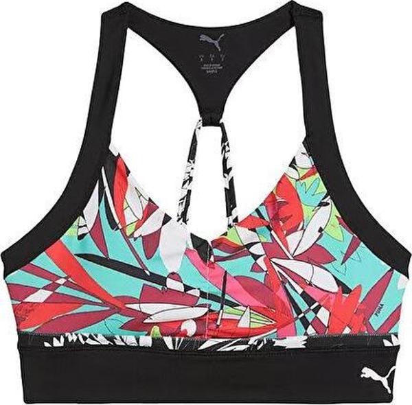 Puma 4Keeps Tropical Aop Lgln Bra Kadın Antrenman Sporcu Sütyeni 52678651 Renkli - Image 1