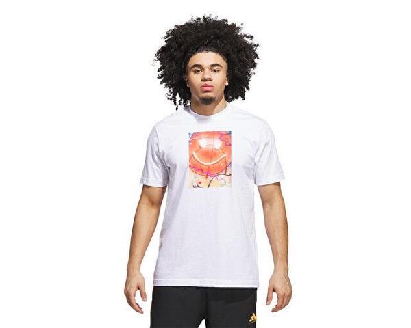 adidas Spotlıght Tee 2 Erkek Basketbol Tişörtü JV8433 Beyaz - Image 1