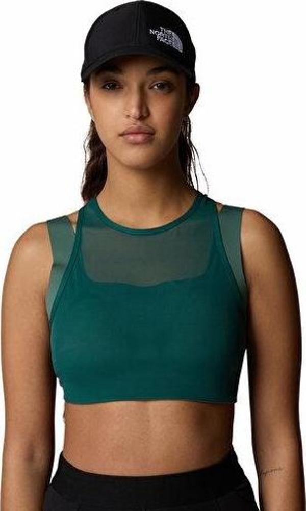 The North Face W Refina Double-Layer Bra Kadın Sporcu Sütyeni NF0A891K6GI1 Yeşil - Image 1
