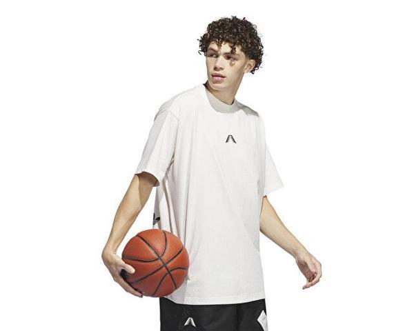 adidas Ae Foun Tee Erkek Basketbol Tişörtü IU2810 Bej - Image 1