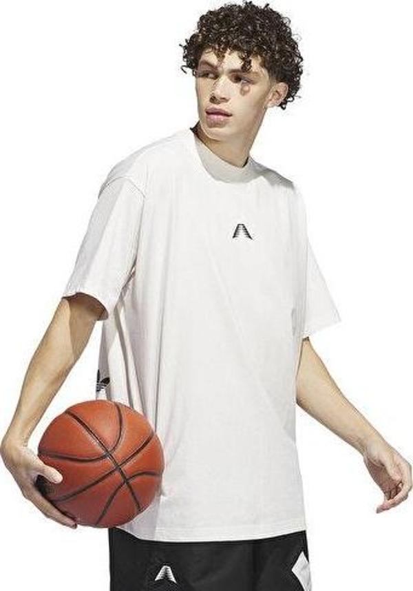 adidas Ae Foun Tee Erkek Basketbol Tişörtü IU2810 Bej - Image 1