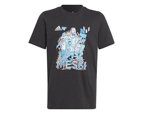 adidas Y Messi G T Çocuk Futbol Tişörtü HT5202 Siyah - Image 1