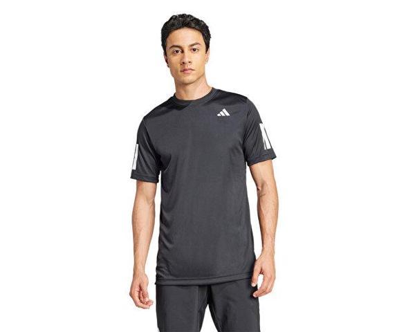 adidas Club 3Str Tee Erkek Tenis Tişörtü JG0978 Siyah - Image 1