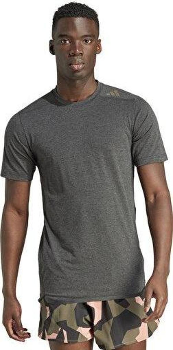 adidas D4T Ps Tee Erkek Antrenman Tişörtü HY3795 Gri - Image 1