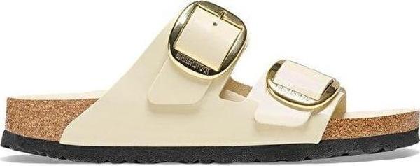 Birkenstock Arizona Big Buckle Nl High Shine Kadın Terliği 1026128-20480 Bej - Image 1