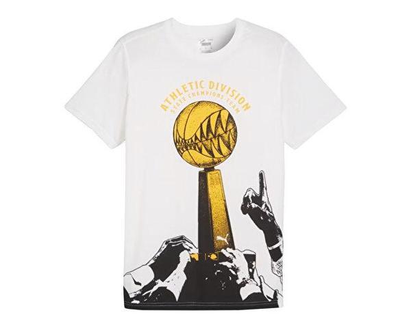 Puma The Golden Ticket Tee Erkek Basketbol Tişörtü 62480601 Beyaz - Image 1