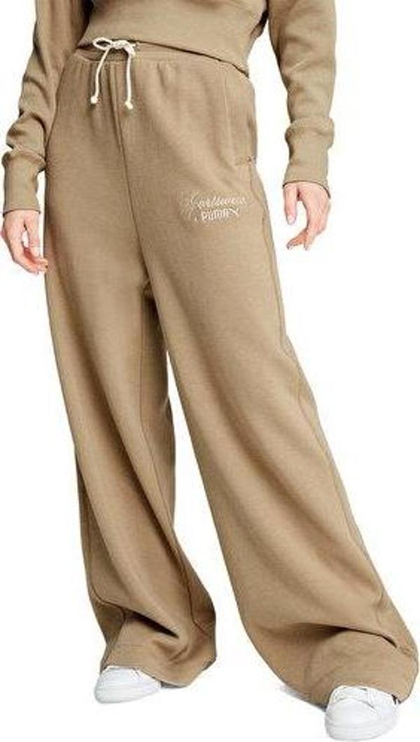 Puma Classics+ Relaxed Sweatpants Kadın Günlük Eşofman Altı 62656867 Krem - Image 1