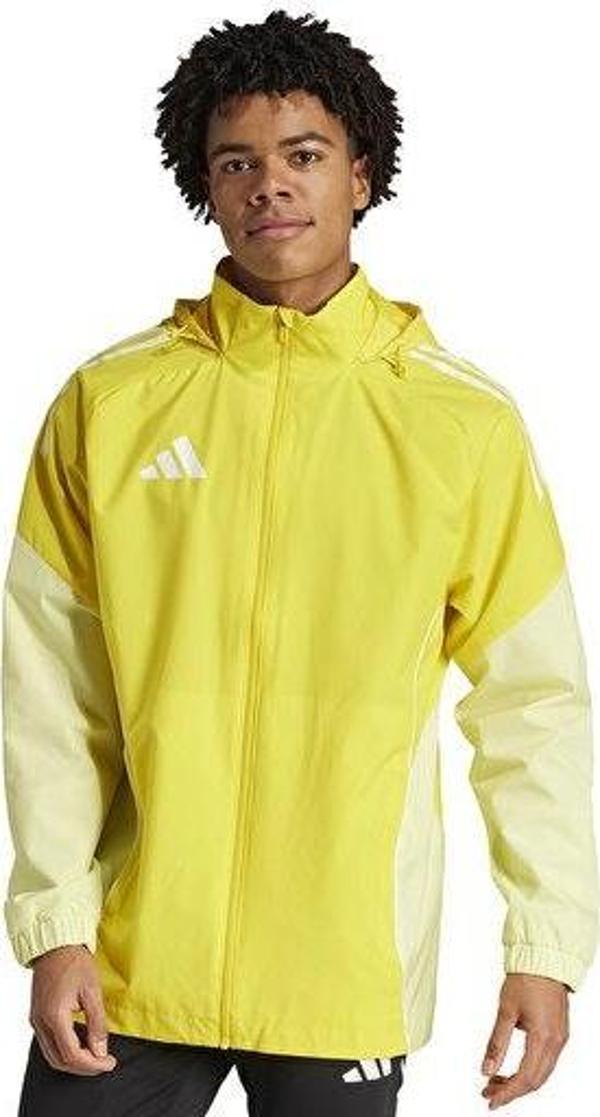 Adidas Tiro25C Aw Jkt Erkek Futbol Antrenman Yağmurluk JI8958 Sarı - Image 1