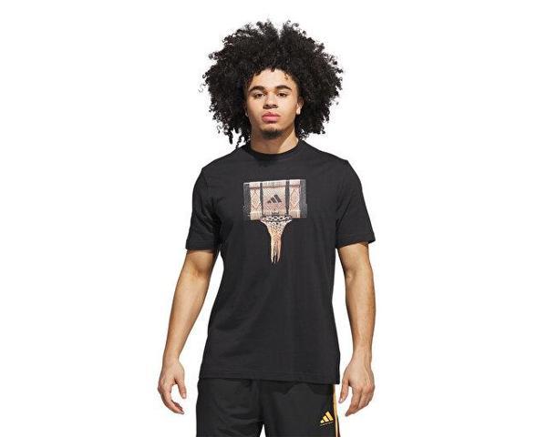 adidas Spotlight Tee 1 Erkek Basketbol Tişörtü JV8432 Siyah - Image 1