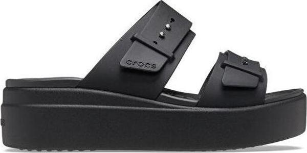 Crocs Brooklyn Buckle Lowwdg Kadın Terlik 207431-001 Siyah - Image 1