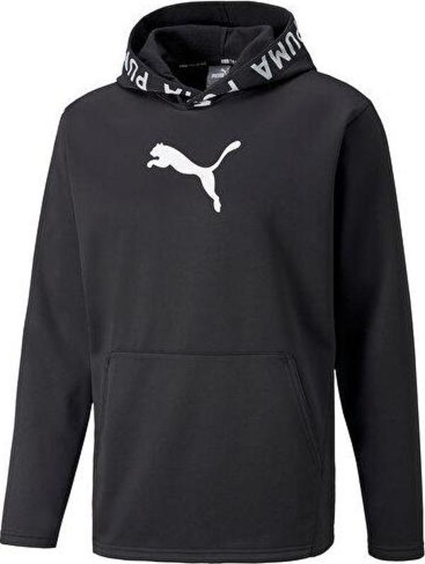 Puma Train Pwr Fleece Hoodie Erkek Koşu Sweatshirts 52089301 Siyah - Image 1