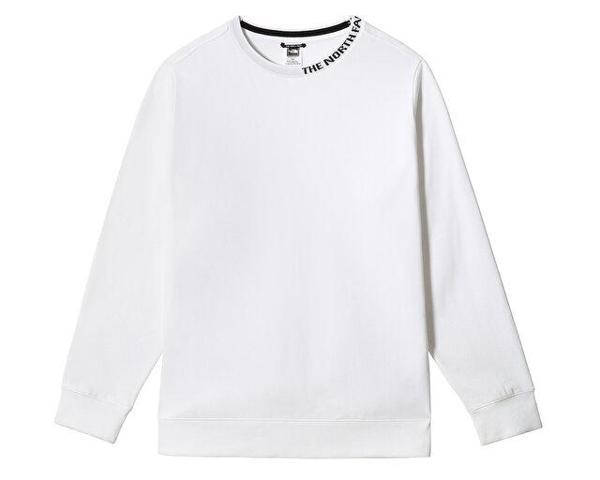 The North Face M Zumu Crew Fleece Erkek Outdoor Sweatshirts NF0A5ILHFN41 Beyaz - Image 1