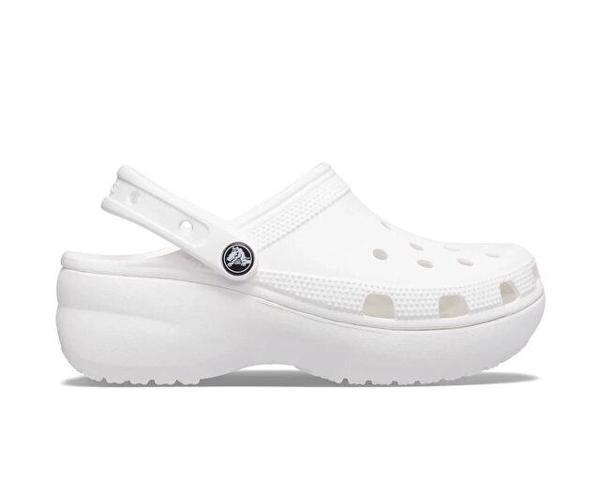 Crocs Classic Platform Clog W Kadın Günlük Terlik 206750-100 Beyaz - Image 1