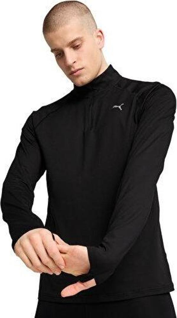 Puma Run Veloty Cldspn 1/4 Zip  M Erkek Koşu Sweatshirts 52662701 Renkli - Image 1