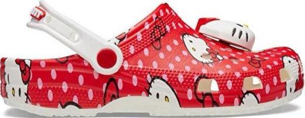 Crocs Hello Kitty Red Classic Clog Kadın Günlük Terlik 210575-90H Kırmızı - Image 1