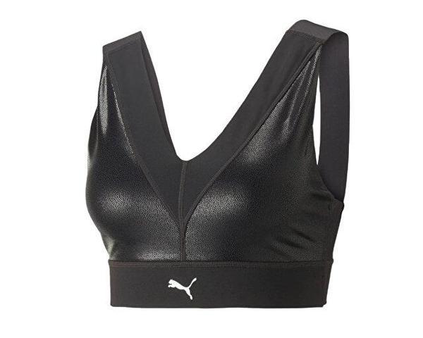Puma Elektro Summer Mid impact Bra Kadın Antrenman Sporcu Sütyeni 52309101 Siyah - Image 1