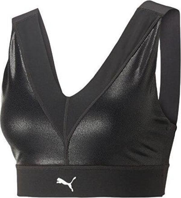Puma Elektro Summer Mid impact Bra Kadın Antrenman Sporcu Sütyeni 52309101 Siyah - Image 1