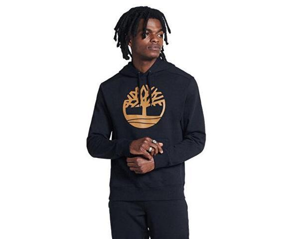 Timberland Core Logo P/O Hood Bb Erkek Günlük Sweatshirts TB0A2BJHP561 Siyah - Image 1