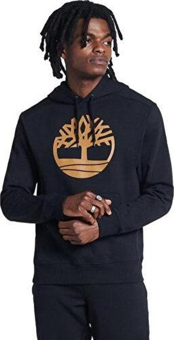 Timberland Core Logo P/O Hood Bb Erkek Günlük Sweatshirts TB0A2BJHP561 Siyah - Image 1