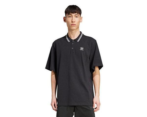 adidas Loose Polo Erkek Günlük Tişört JW5897 Siyah - Image 1