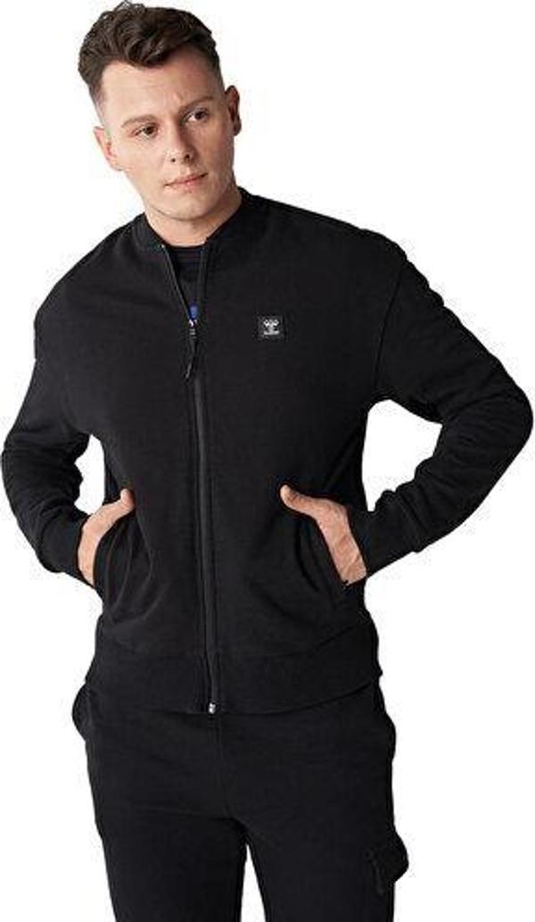 Hummel Hmlnick Bomber Zip Jacket Erkek Günlük Ceket 921809-2001 Siyah - Image 1