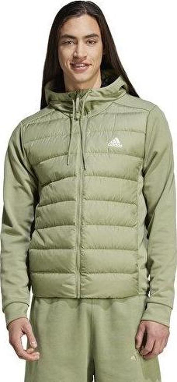 adidas Ess Dwn Hyb J Erkek Günlük Mont IX8915 Yeşil - Image 1
