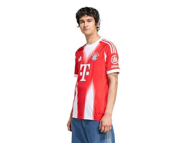 adidas Fcb H Jsy FC Bayern 25/26 İç Saha Forması JJ2137 Kırmızı - Image 1