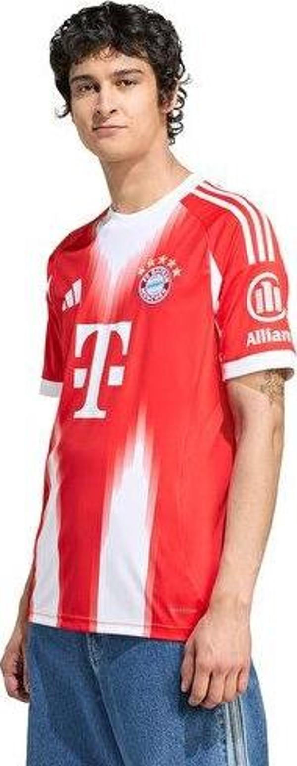 adidas Fcb H Jsy FC Bayern 25/26 İç Saha Forması JJ2137 Kırmızı - Image 1