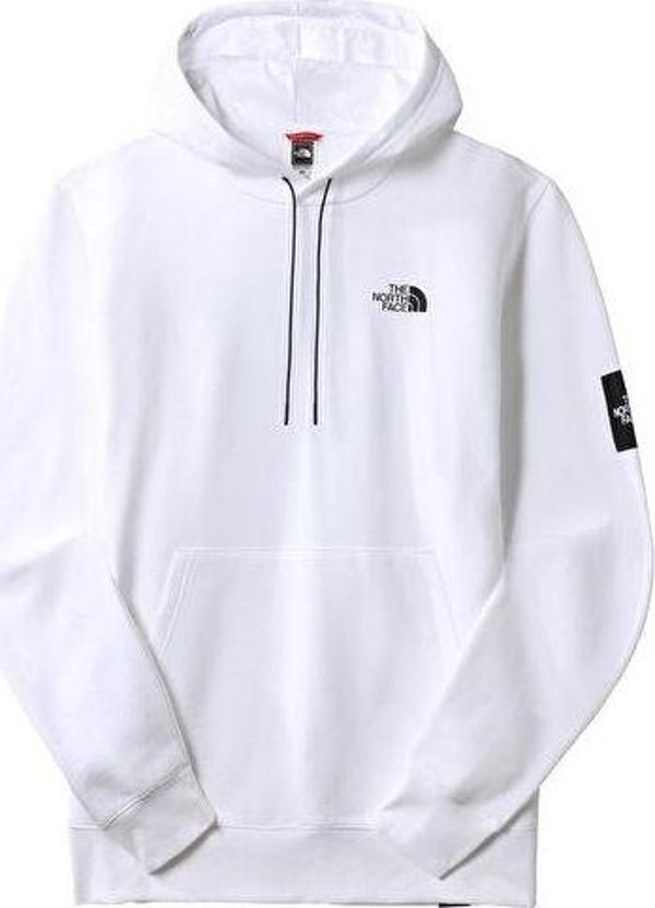 The North Face Patch Graphic Hoodie Erkek Outdoor Sweatshirts NF0A7X3JFN41 Beyaz - Image 1