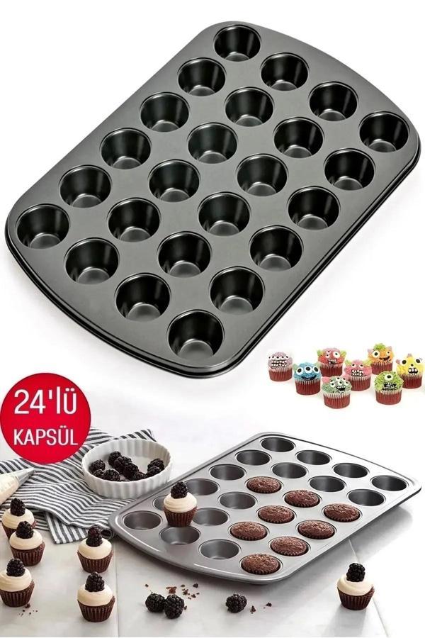 Mini Muffin Kalıbı 24lü 220678 - Image 1