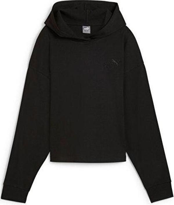 Puma Ess Elevated Hoodie Kadın Günlük Sweatshirts 68250301 Siyah - Image 1