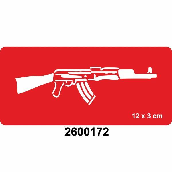 Ak-47 Kalaşnikof Keleş Tattoo Geçici Dövme Şablonları Kına Kalıpları - Image 1