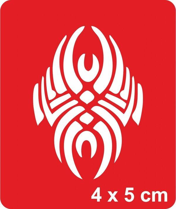 Akrep Tribal Tattoo Geçici Dövme Şablonları Kına Kalıpları - Image 1